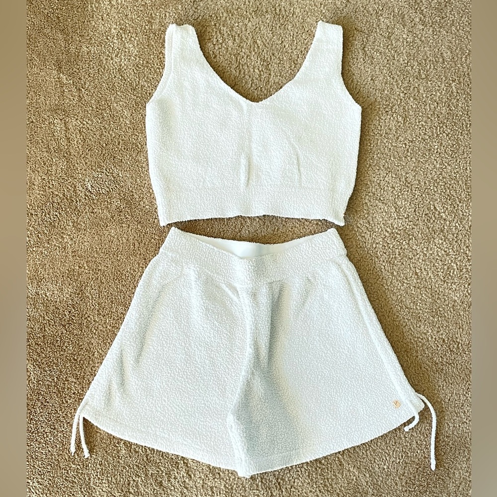 Buffbunny lounge/sleep set in terry cloth fabric